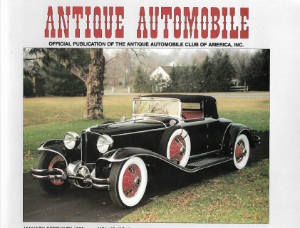 ANTIQUE AUTOMOBILE 1998 JAN - HUPMOBILE PT I, '30 L-29 CORD, GMC TRUCK